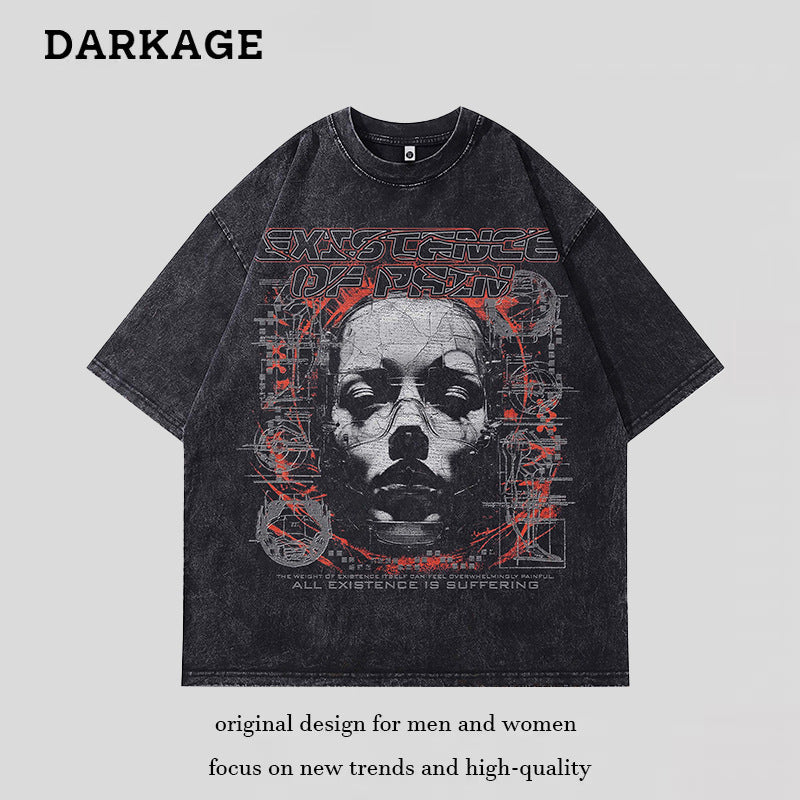 Ropa Vintage Hombre Vintage Washed Short Sleeve T-Shirt