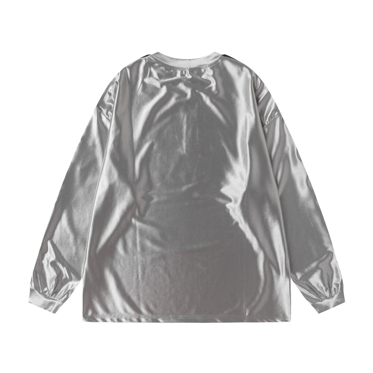 Racing oversized t shirt summer retro racing suit striped long sleeve t-shirt