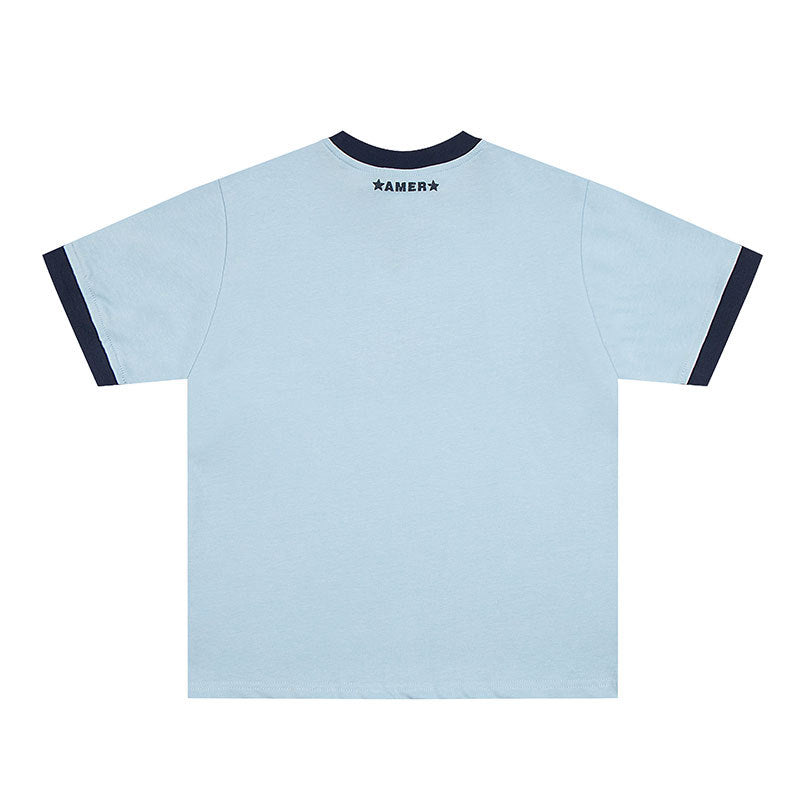 Marcas De Streetwear Alphabet Print Short Sleeve T-Shirt Loose Casual Top