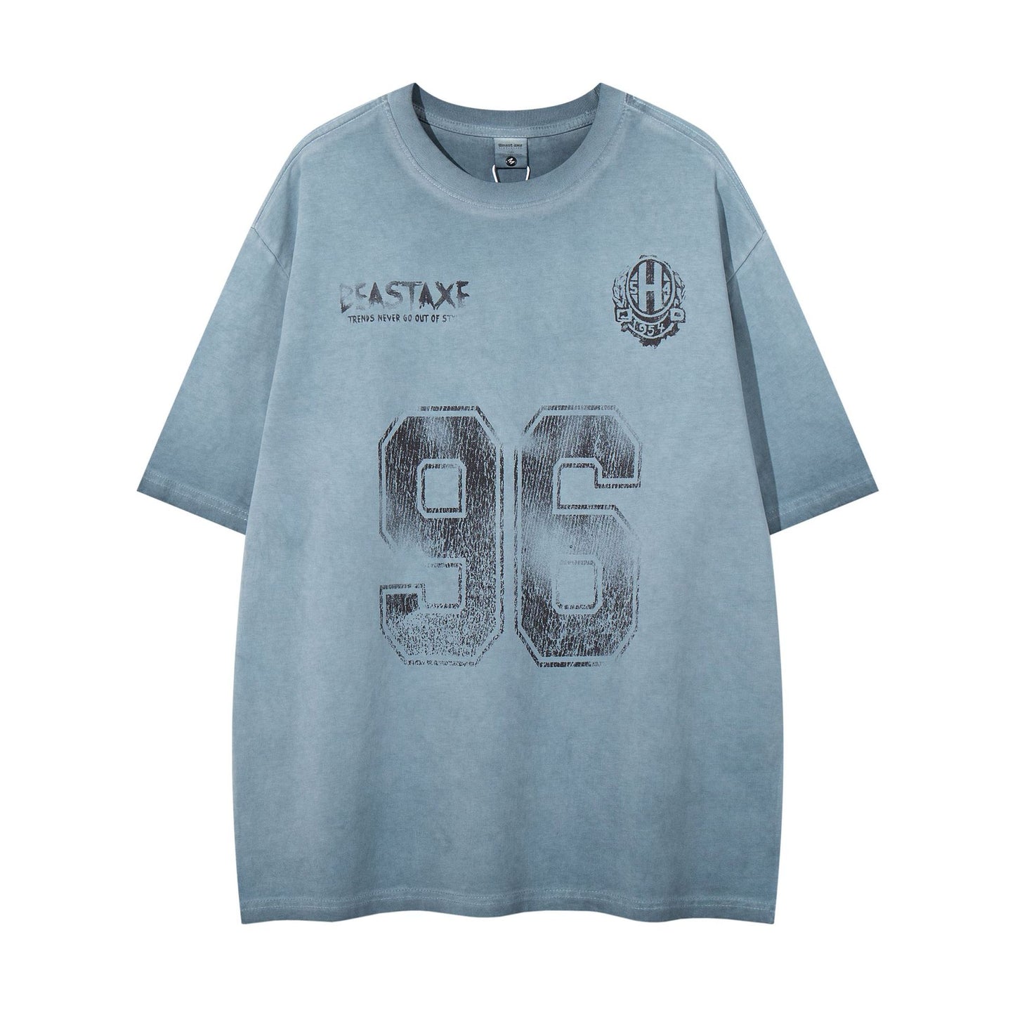 Hustle vintage summer vintage washed old t-shirt short sleeves