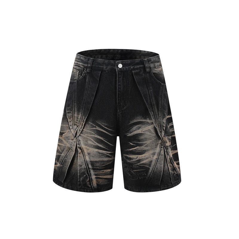 Hip Hop Shirts For Boys Summer Washed Jeans Hip Hop Denim