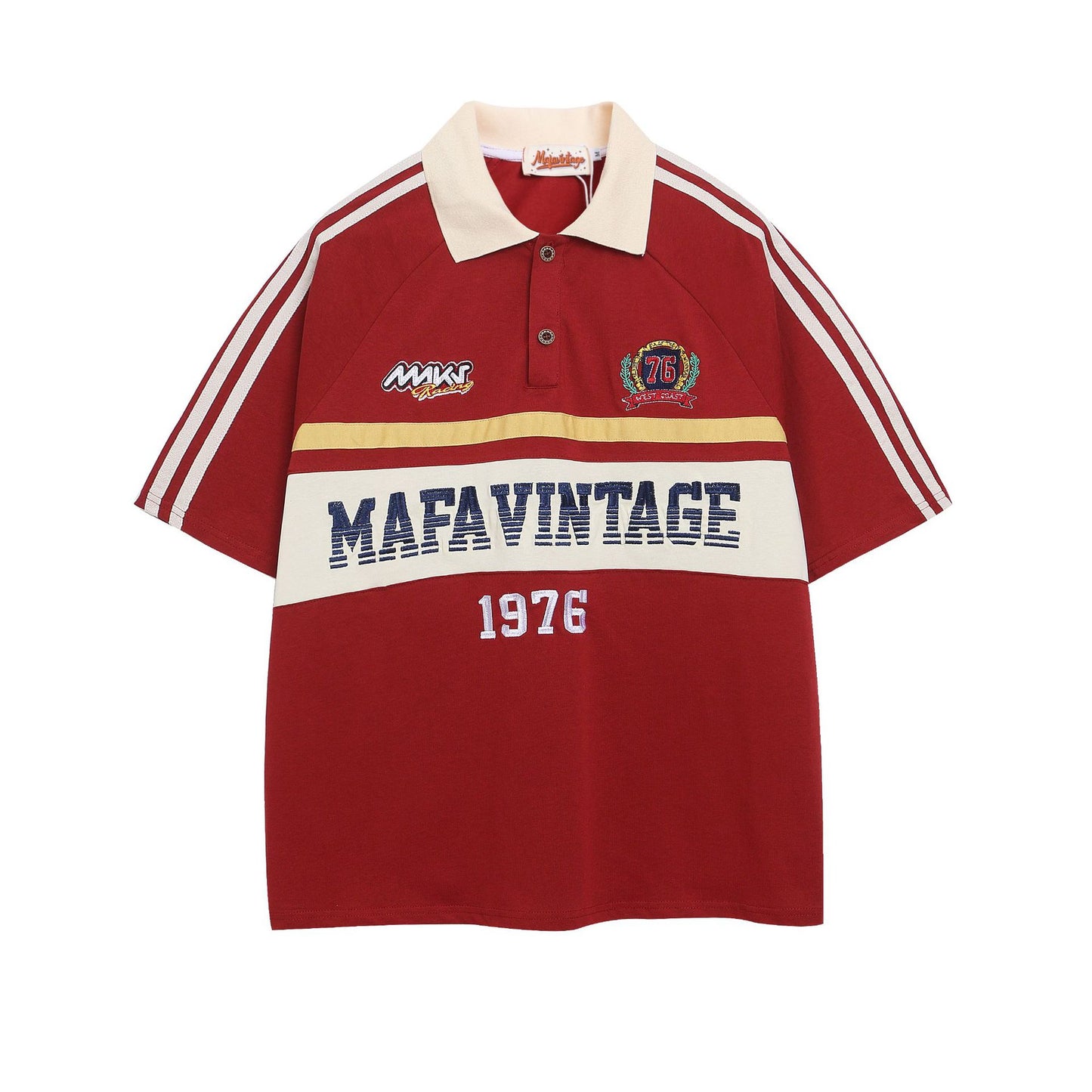 Vestimenta De Los 90 Summer T-Shirt Lapel Polo Shirt Short Sleeve