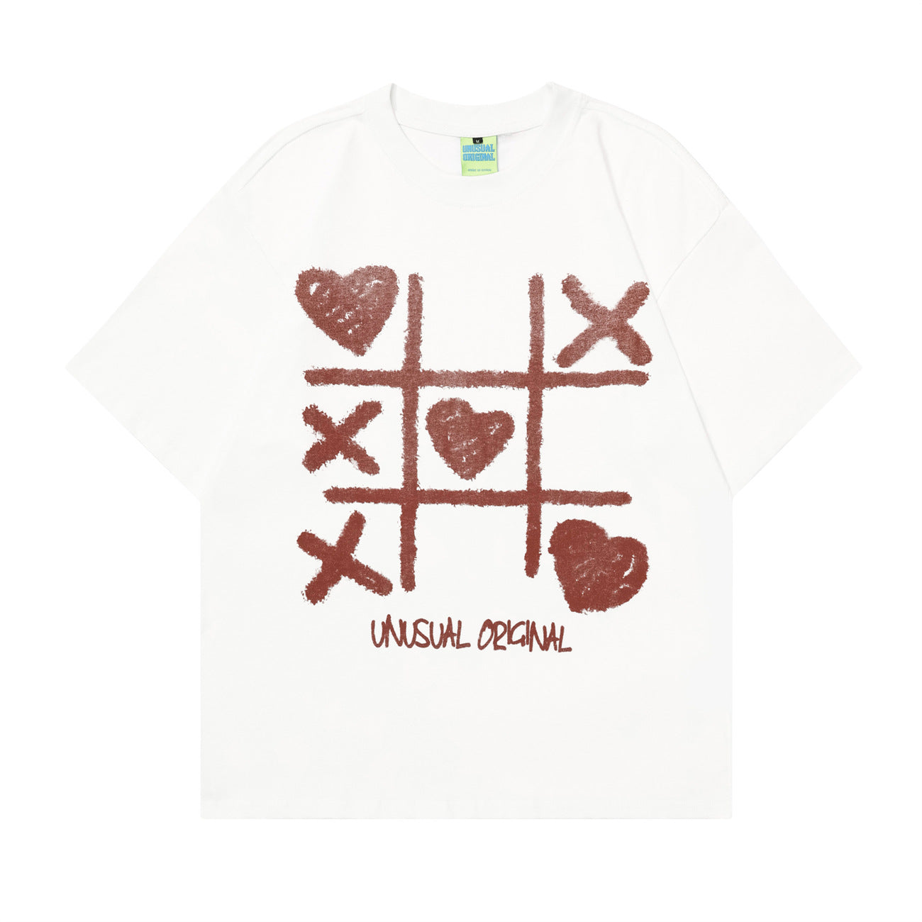 90s West Coast Hip Hop Fashion T Shirts Love Graffiti Half Sleeve Couple Top