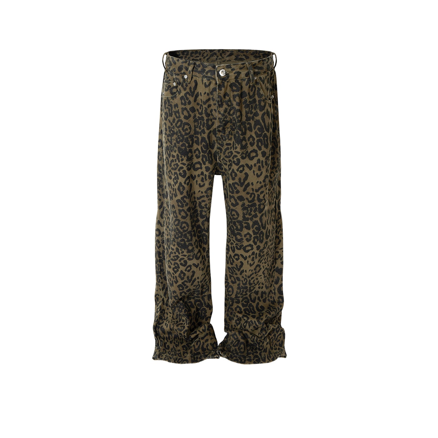 Rock Revival Jeans Vintage Leopard Camo Trousers Slim-Fit Jeans