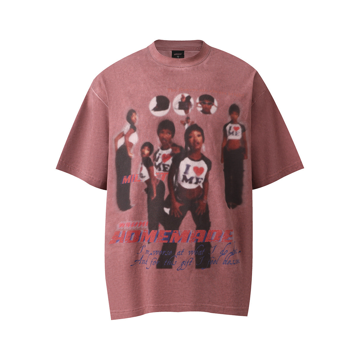 1990 Fashion T-Shirt Retro T-Shirt Short Sleeve Old Character Print