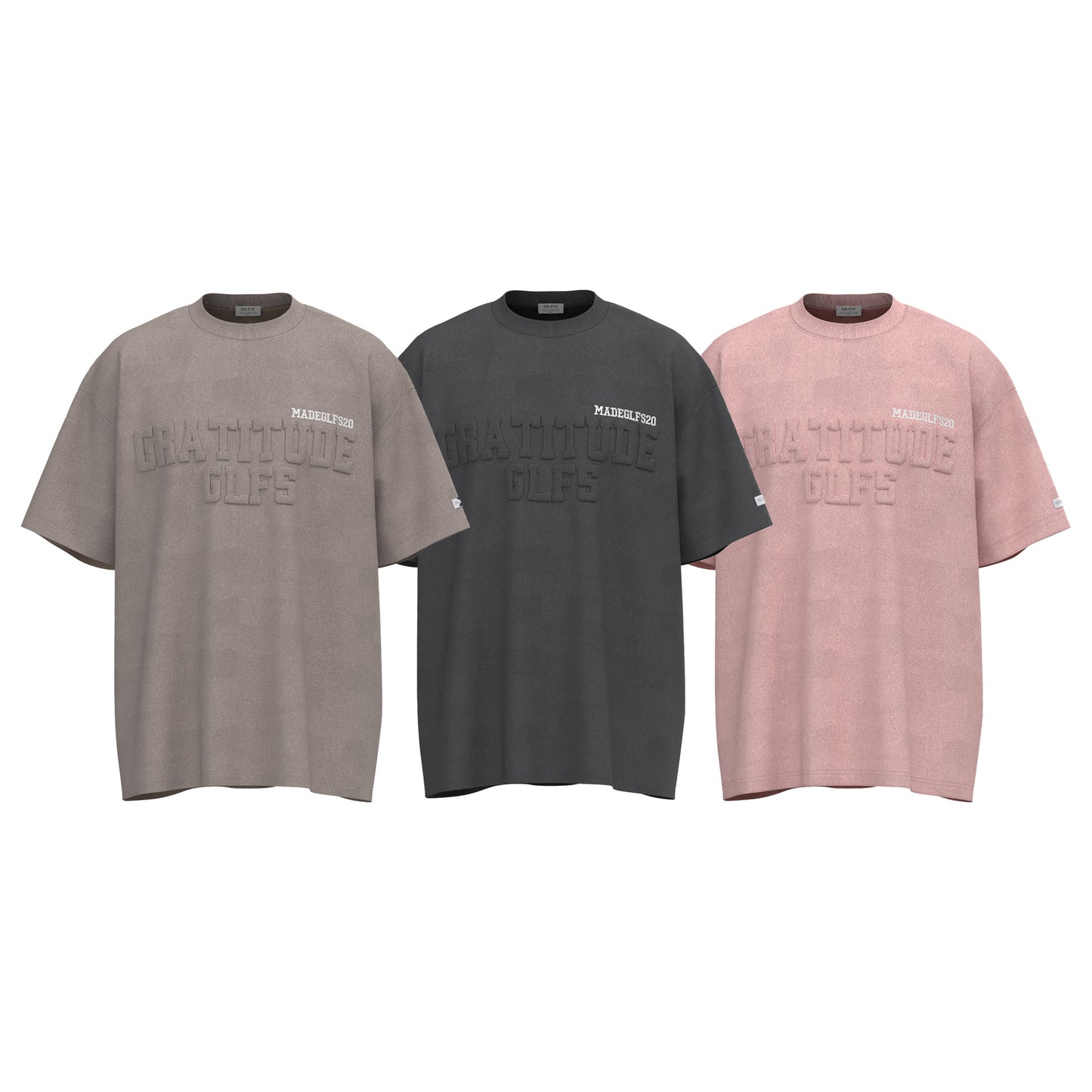 Unisex T-shirts Summer Patch Men's Loose Suede Short Sleeve T-Shirt