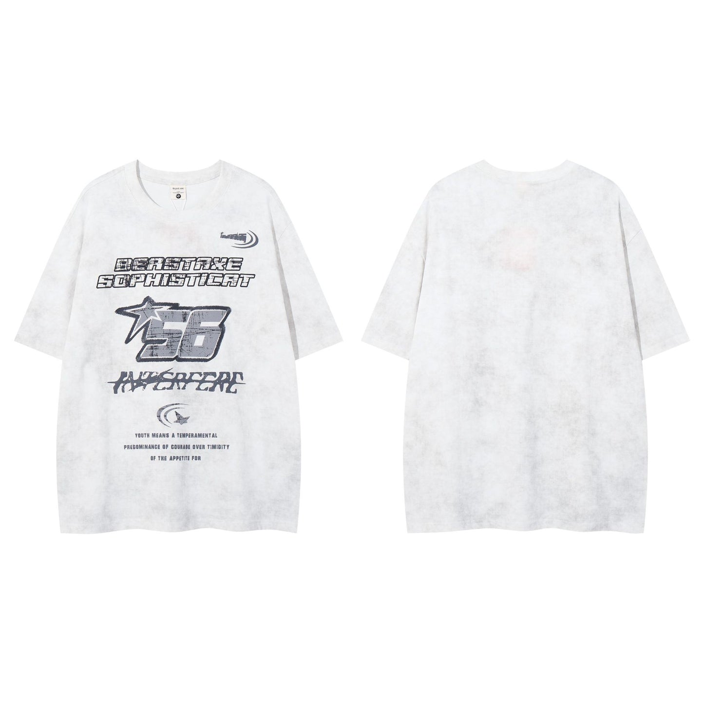 60s Style T Shirts 5 Summer Vintage Washed Old Short Sleeve T-Shirts