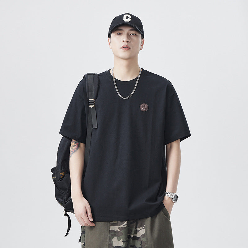 Mens T-shirts Summer Short Sleeves Loose Vintage