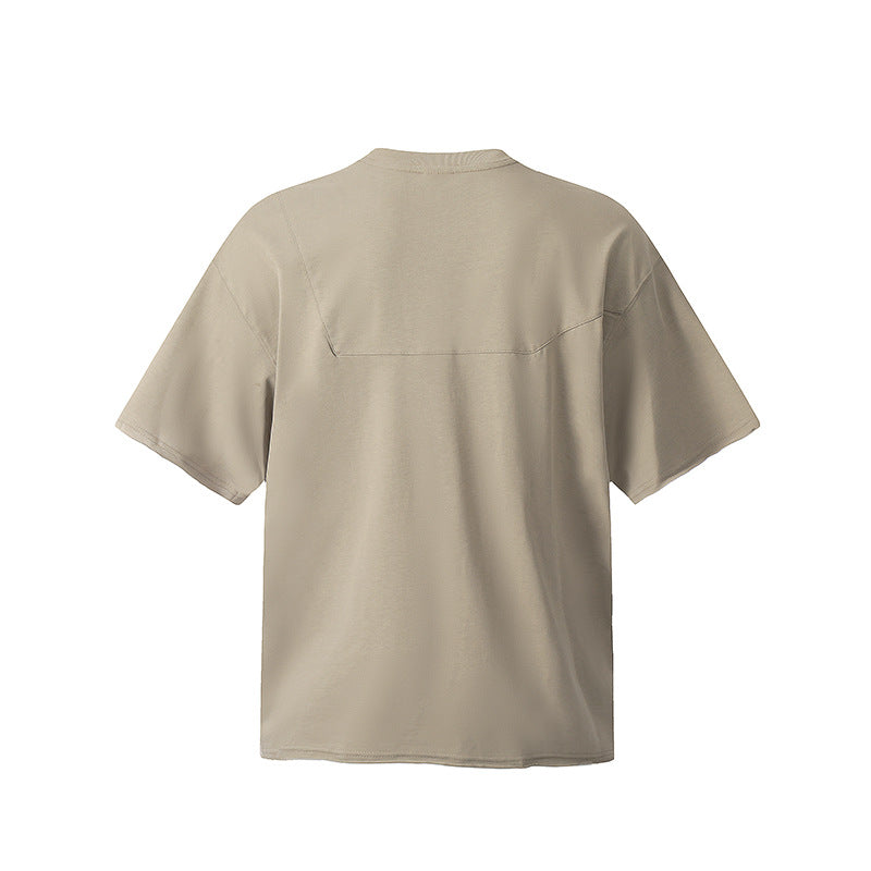 Marcas De Streetwear Vintage Embroidered Short Sleeve T-Shirt Loose Top