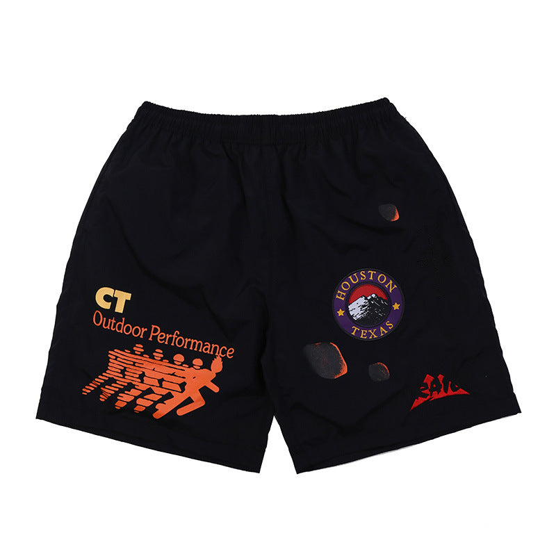 Vic Streetwear Summer Hip Hop Loose Sports Shorts