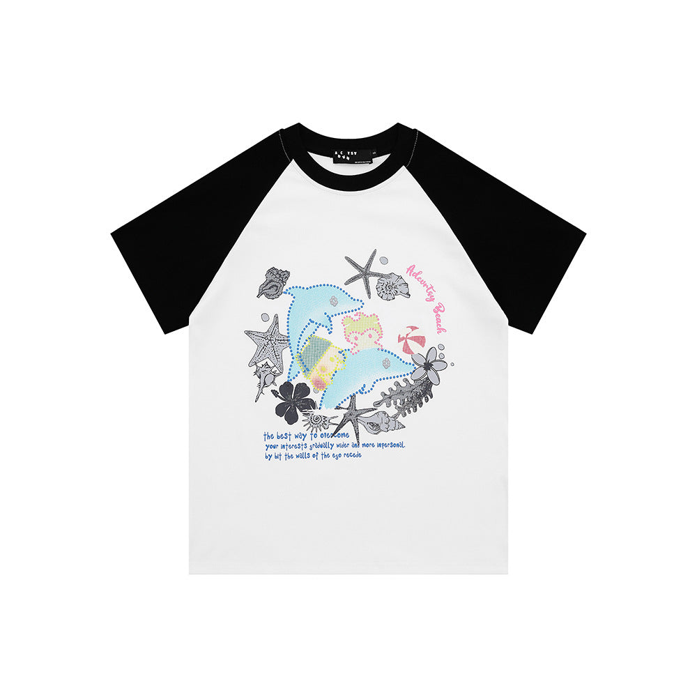 Nostalgia T Shirts Vintage Cartoon Summer Short Sleeve T-Shirt