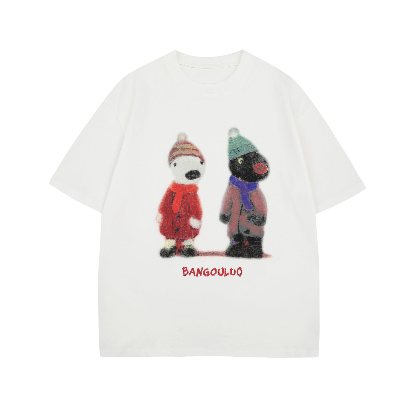 Unisex T-shirts Summer Cartoon Figure Men's Loose Short Sleeve T-Shirt
