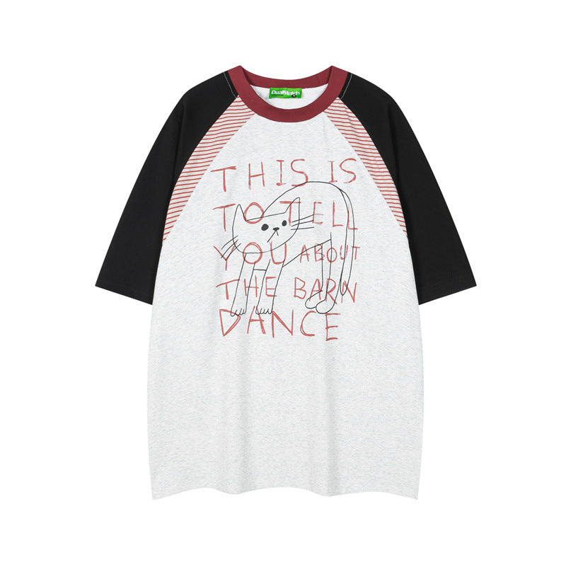 Casual Street Wear Loose Vintage Casual T-Shirt
