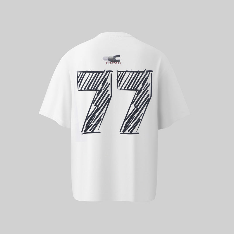 Hip Hop Shirts For Boys Vintage Graffiti Alphabet Print Short Sleeve T-Shirt