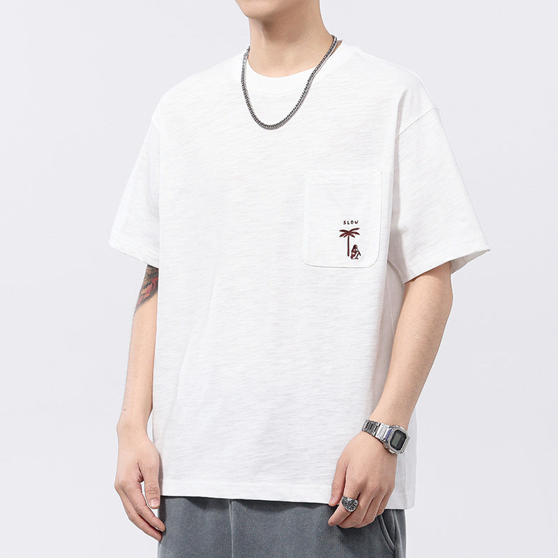 Men T-shirts Short Sleeve Summer Top Loose