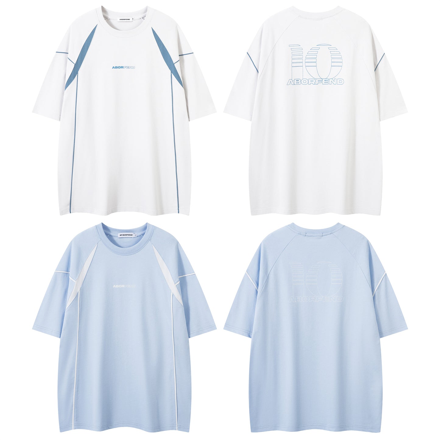 Distorted vintage casual short-sleeved t-shirt top