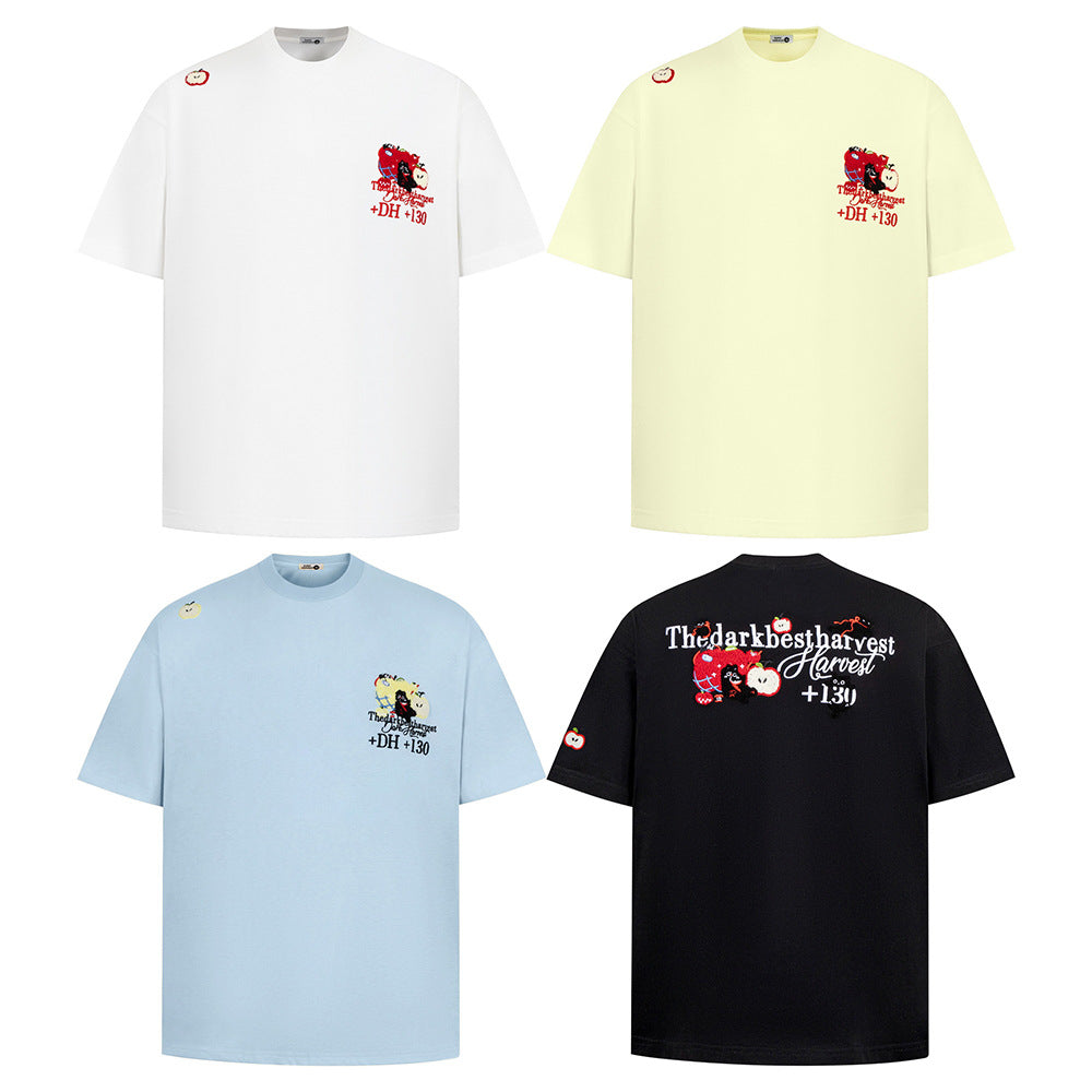 Nostalgia T Shirts Crew Neck Loose Short Sleeve T-Shirt