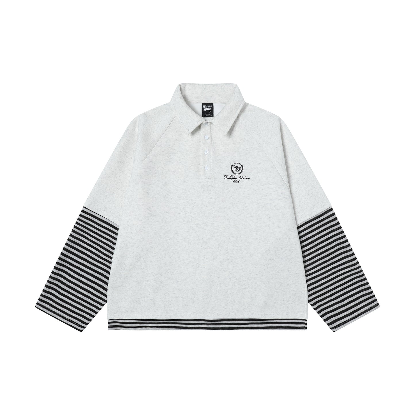60s Style T Shirts Spring Vintage Polo Lapel Long Sleeve T-Shirt