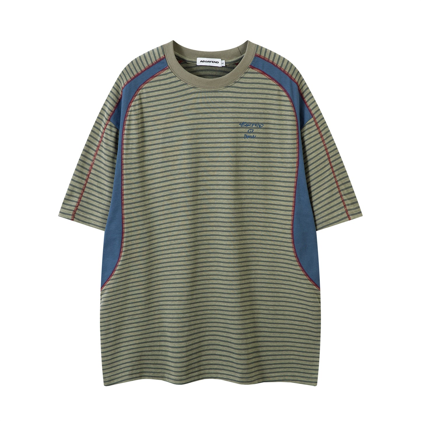 Distorted vintage short-sleeved summer loose casual top