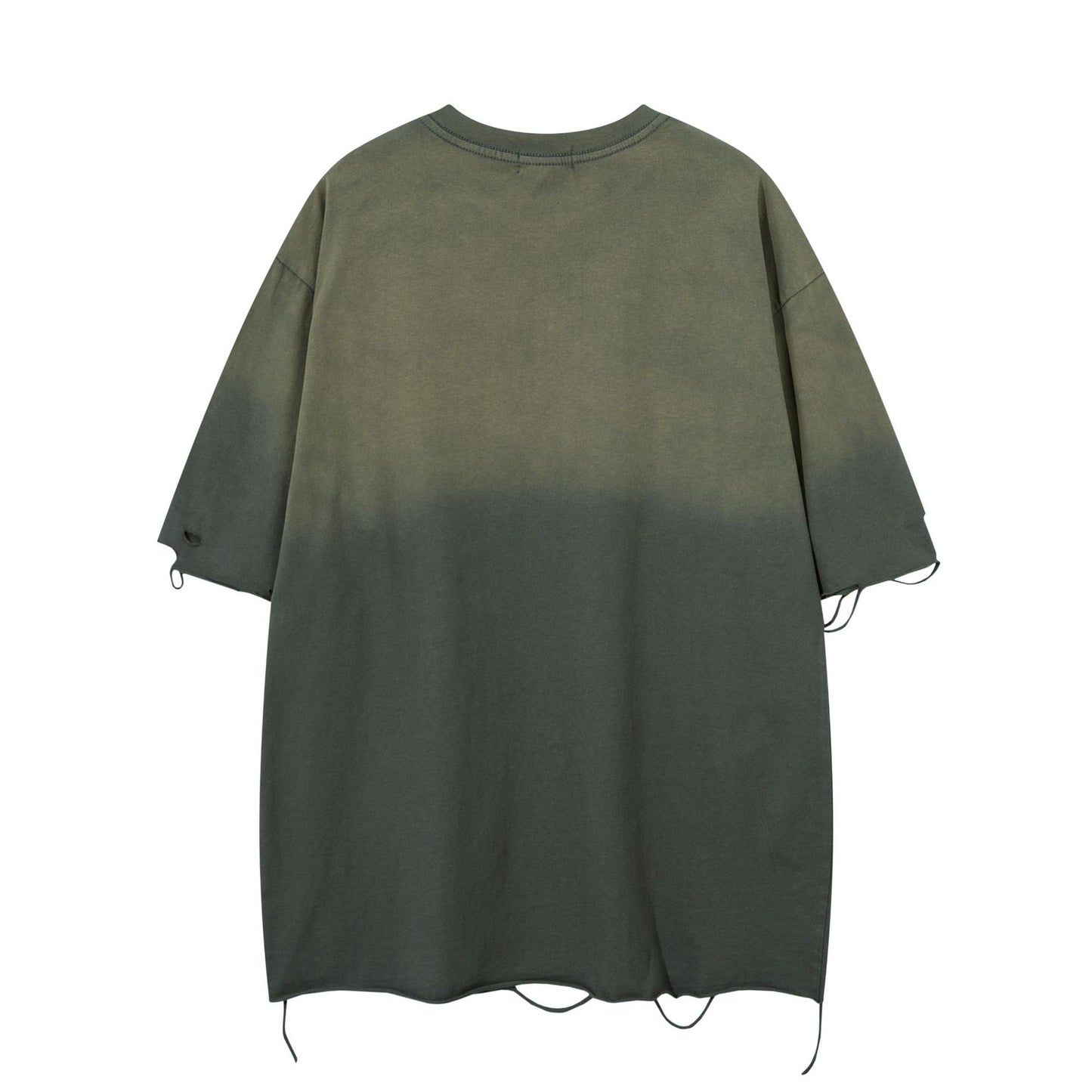 Ye T Shirt Summer Retro Washed Old Tee Short Sleeve T-Shirt