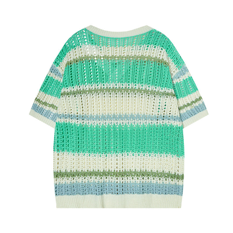 Nyc 1990 Shirt Striped Top Short Sleeve