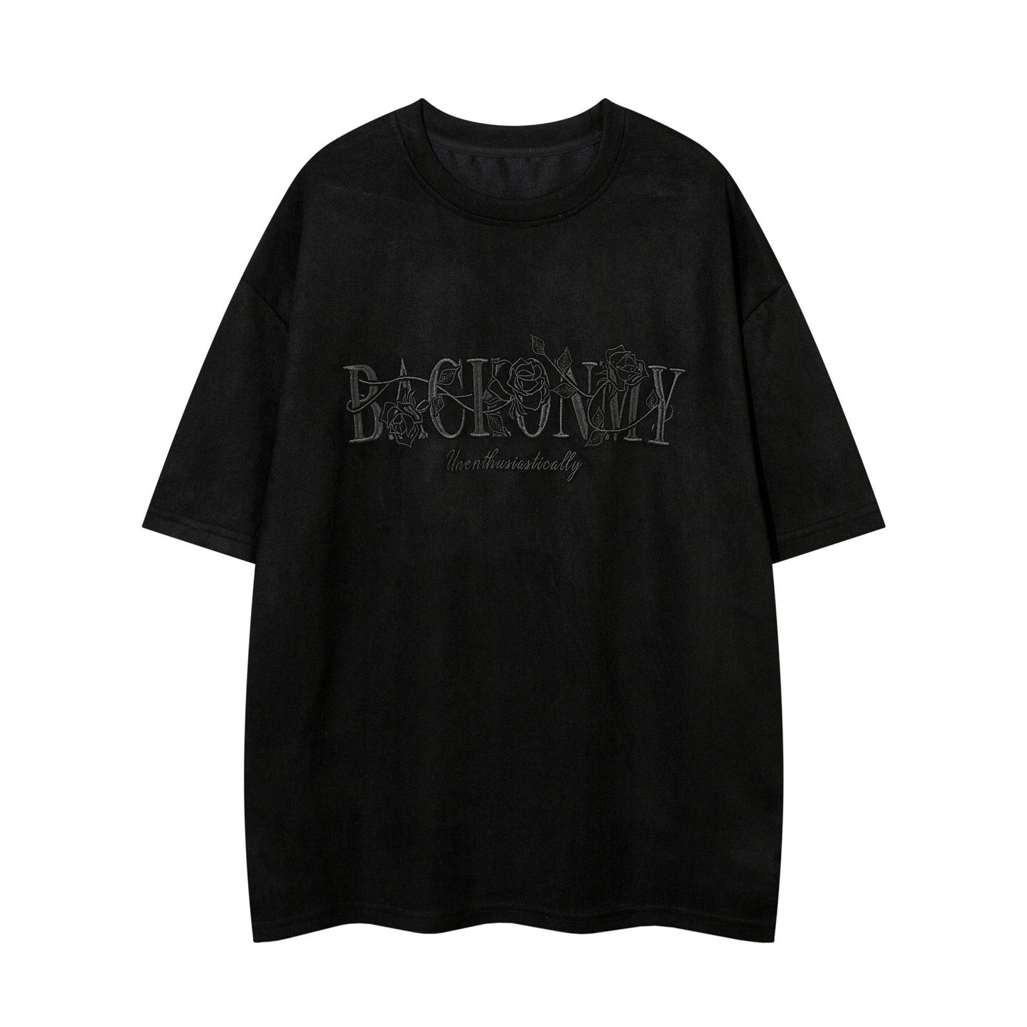 1990 Fashion T-Shirt Vintage Embroidery Loose Short Sleeve T-Shirt