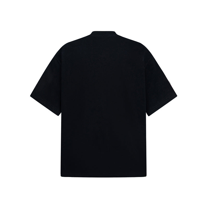 Casual Street Wear Summer Cartoon Graffiti Print Short Sleeve T-Shirt