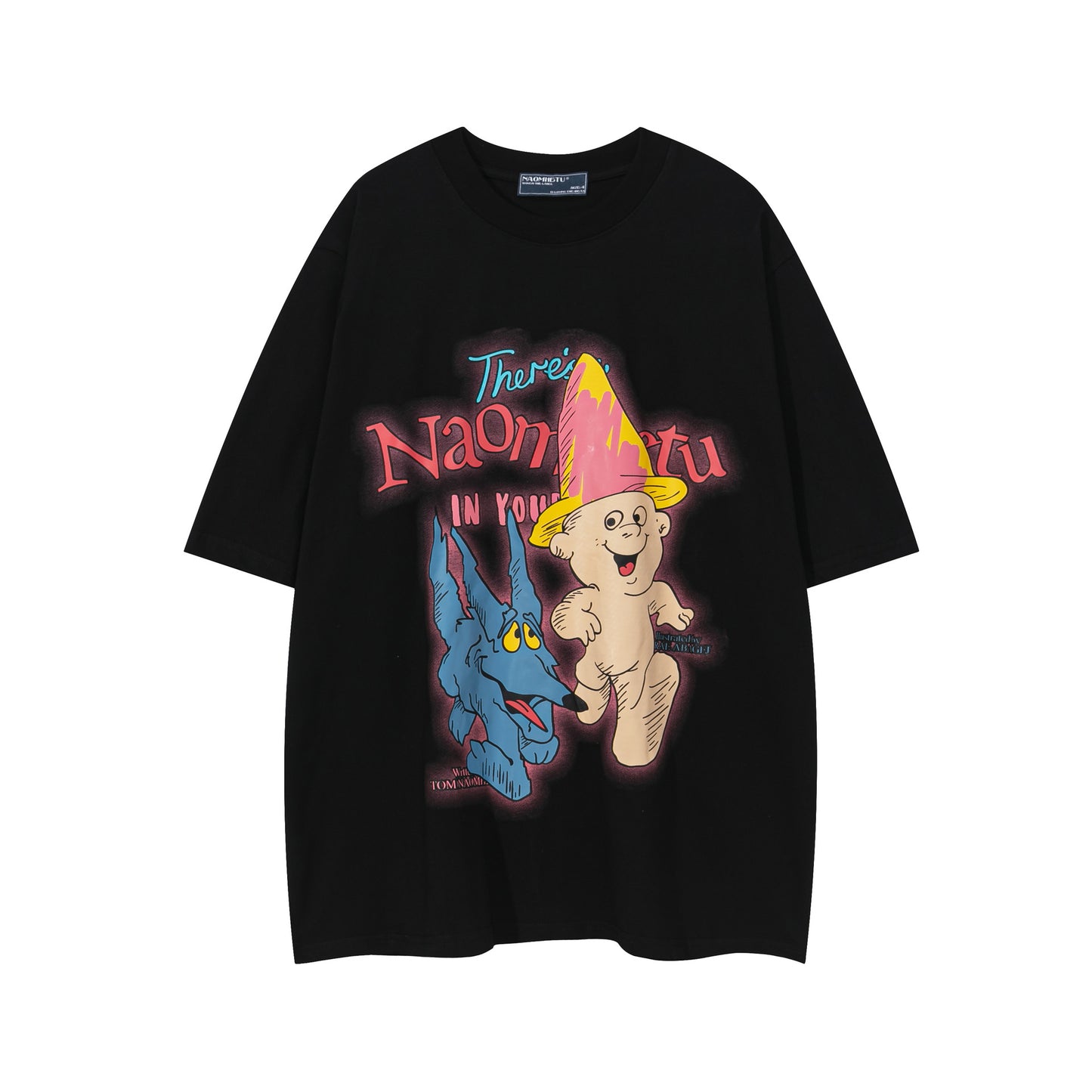 1990 Fashion T-Shirt Vintage Cartoon Printed Short Sleeve T-Shirt