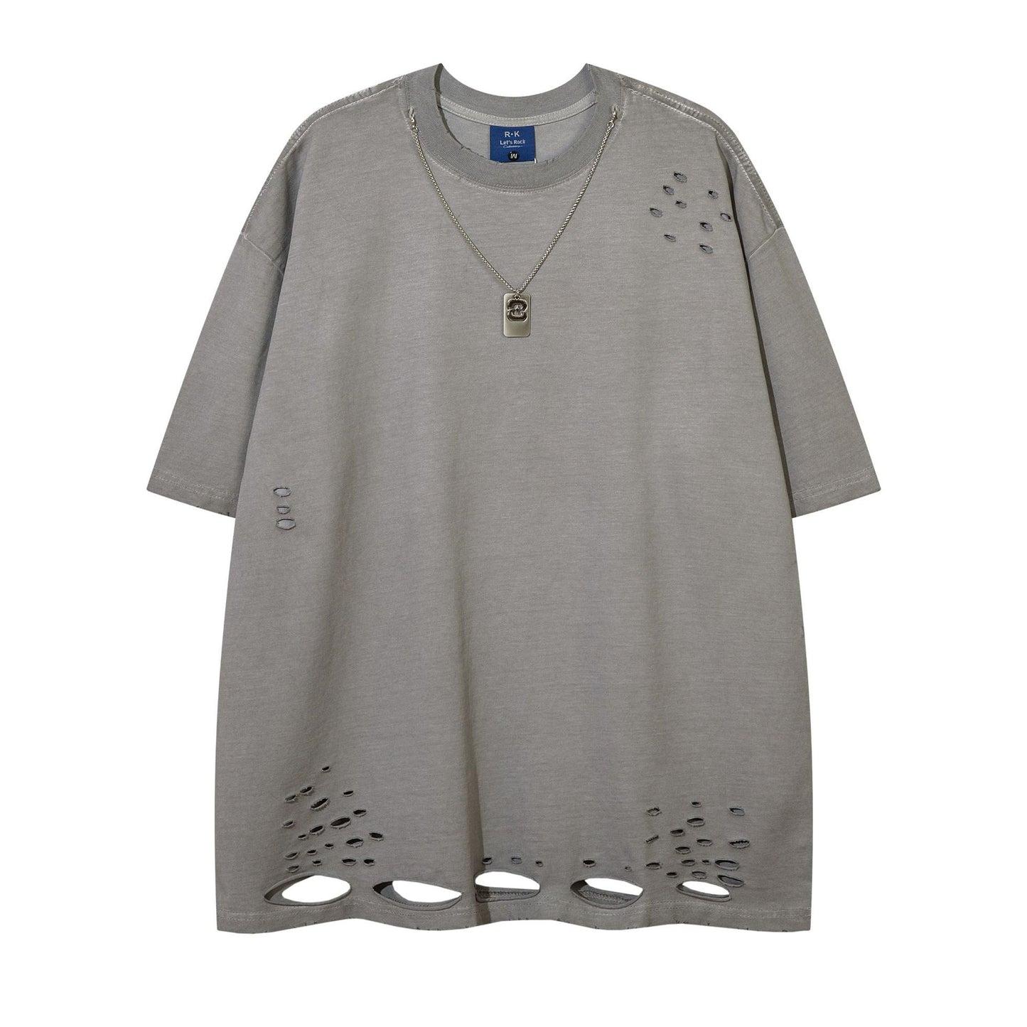 60s Style T Shirts Summer Zip Print T-Shirt Short Sleeve