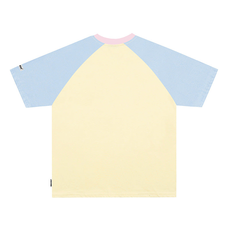 Vintage Usa Shirt Vintage Short Sleeve T-Shirt Summer Loose Top
