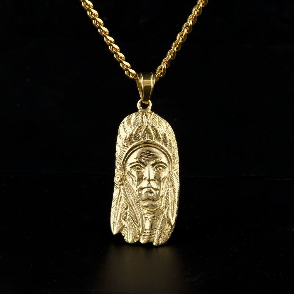 Jewelry Indian Chief Pendant