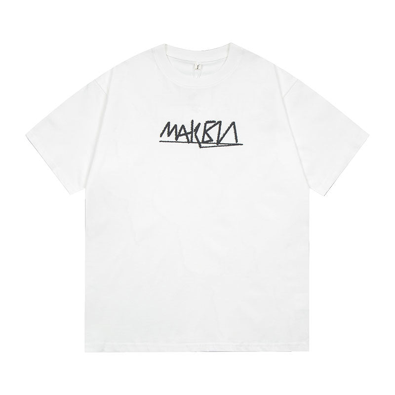 Vintage Tišö Rt Dice Letter Print Short Sleeve T-Shirt