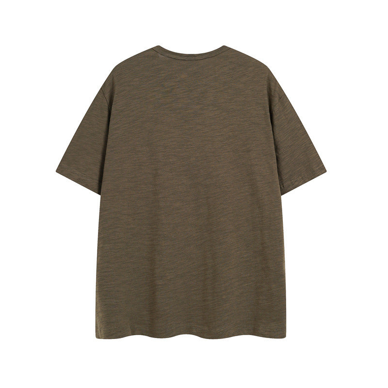 Casual Street Wear Retro Old Slim Short Sleeve T-Shirt