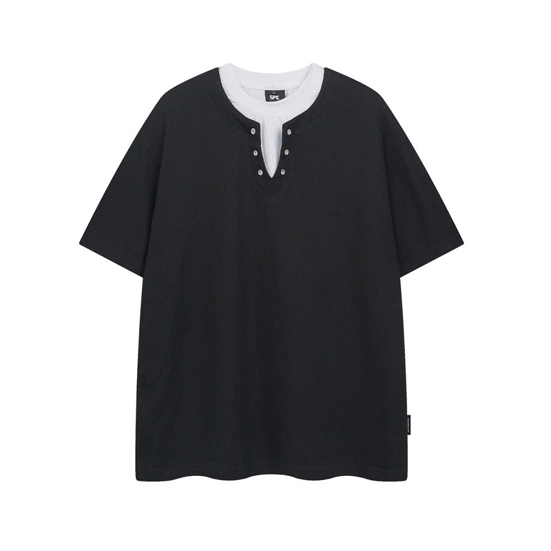 Y2K mens shirt crew neck
