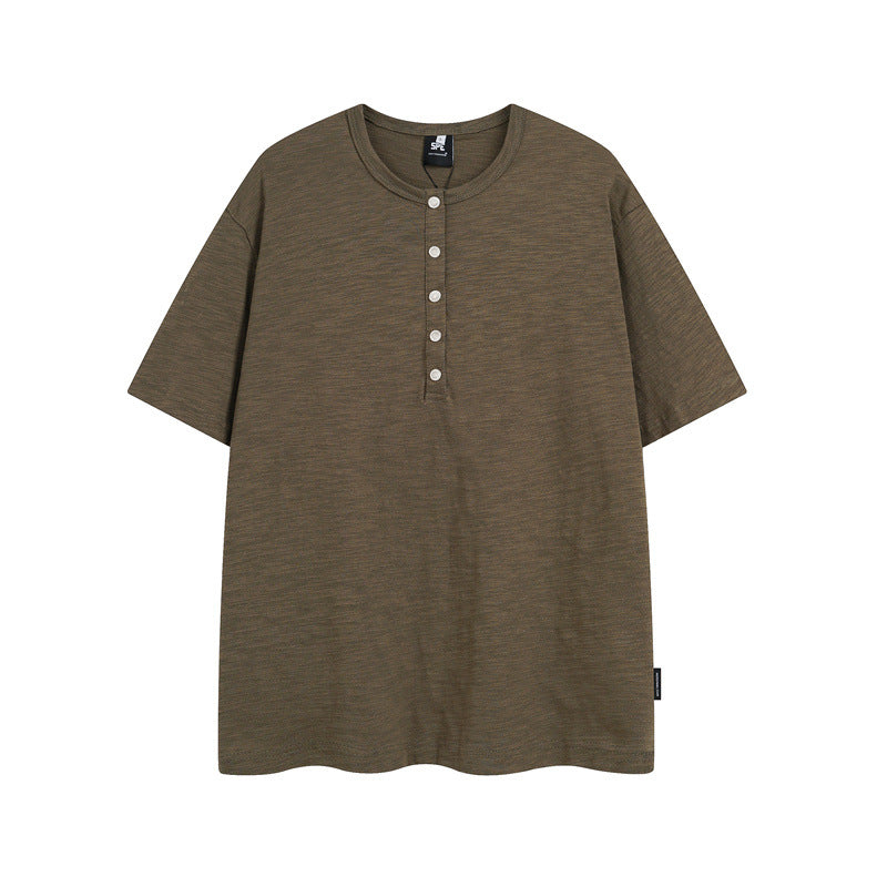 Casual Street Wear Retro Old Slim Short Sleeve T-Shirt