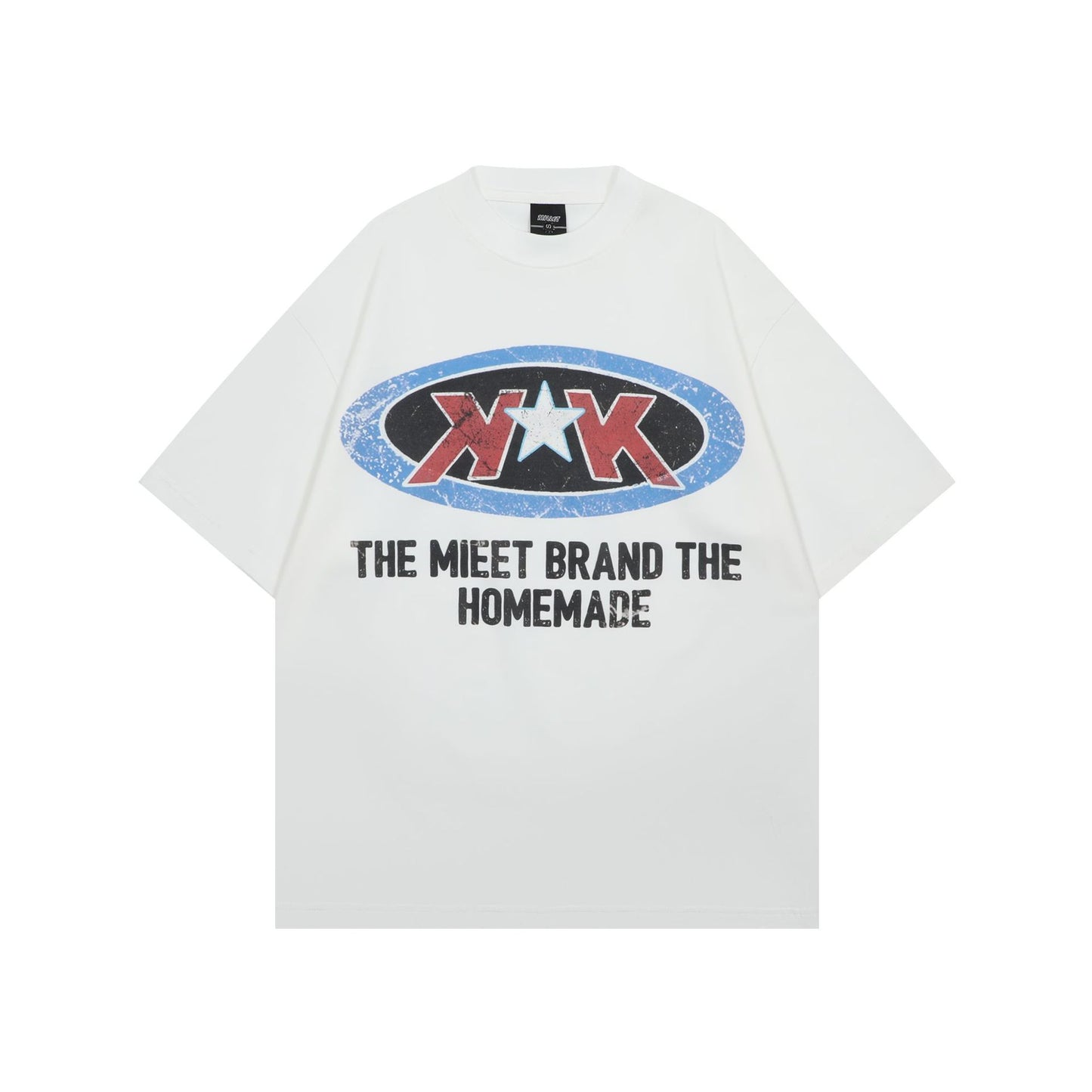 1990 Fashion T-Shirt Summer Wash T-Shirt Retro Short Sleeve T-Shirt