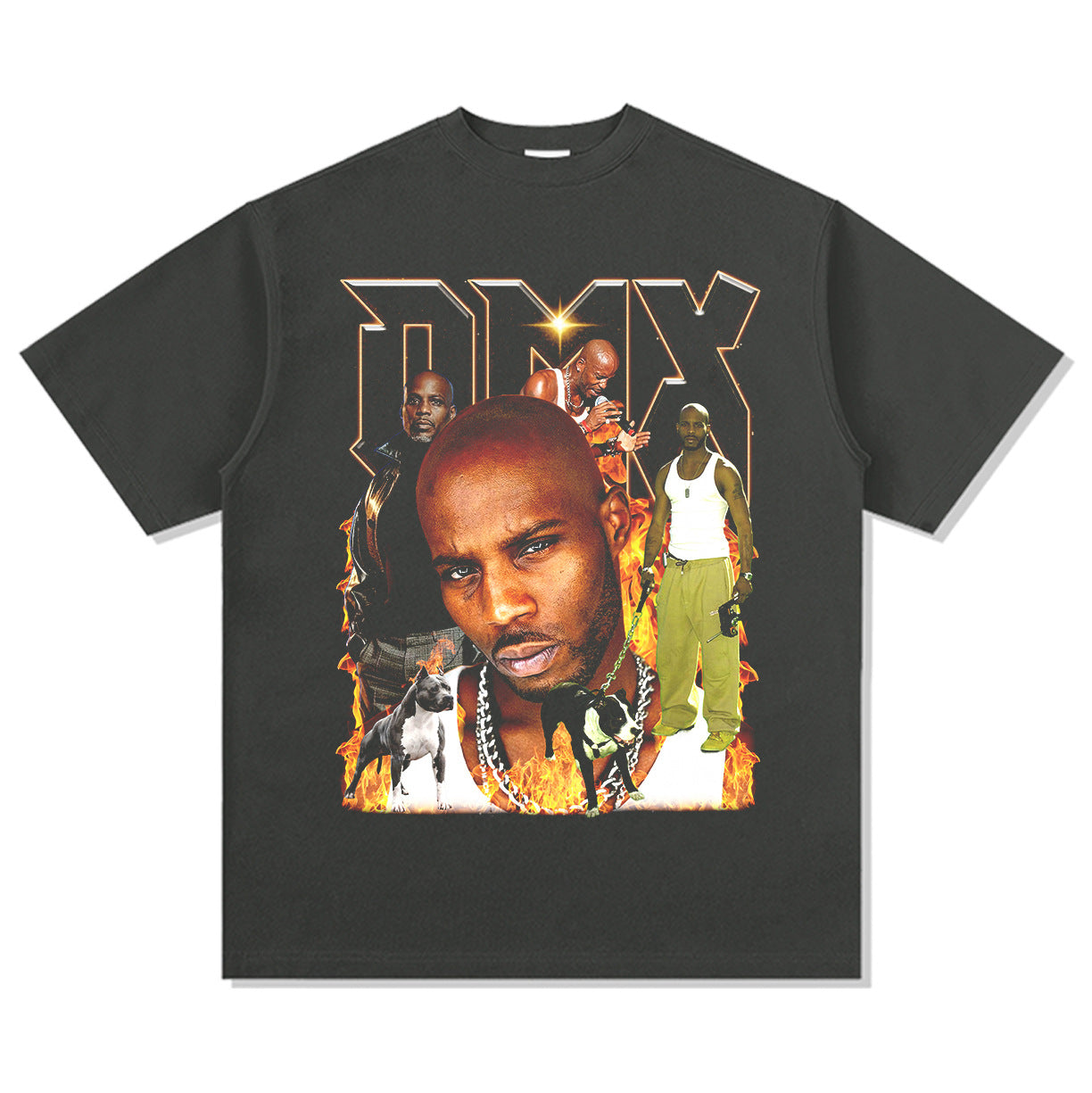 Marcas streetwear usa vintage dmx earl simmons print short sleeve t-shirt