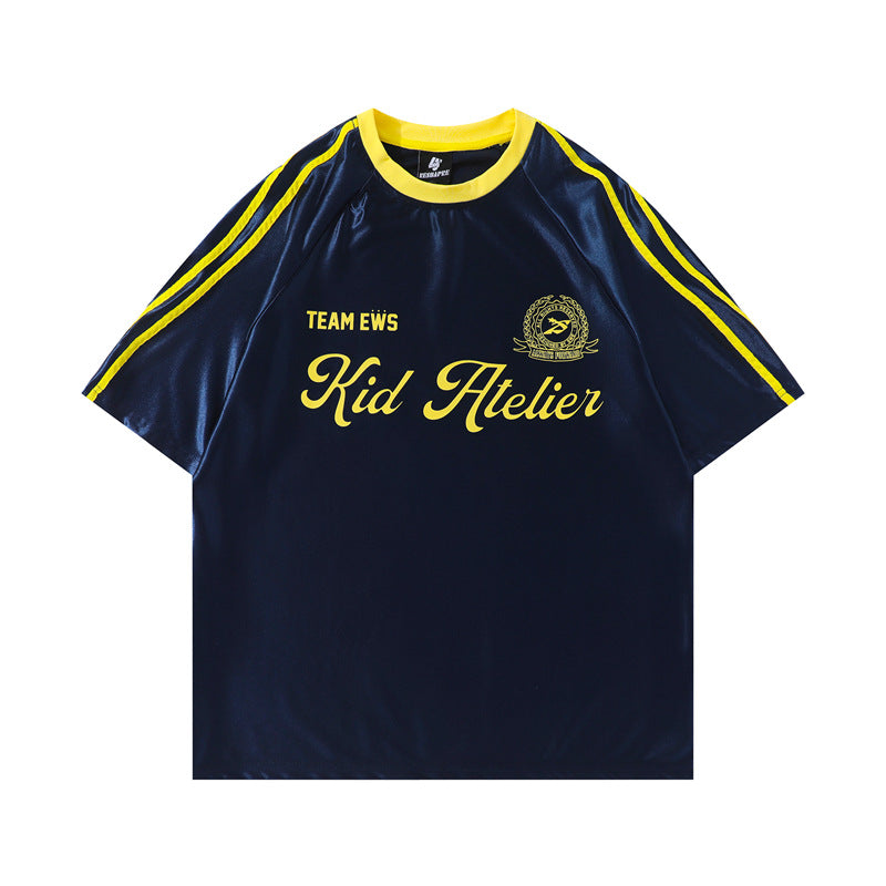 Y2K mens shirt crew neck top casual t-shirt