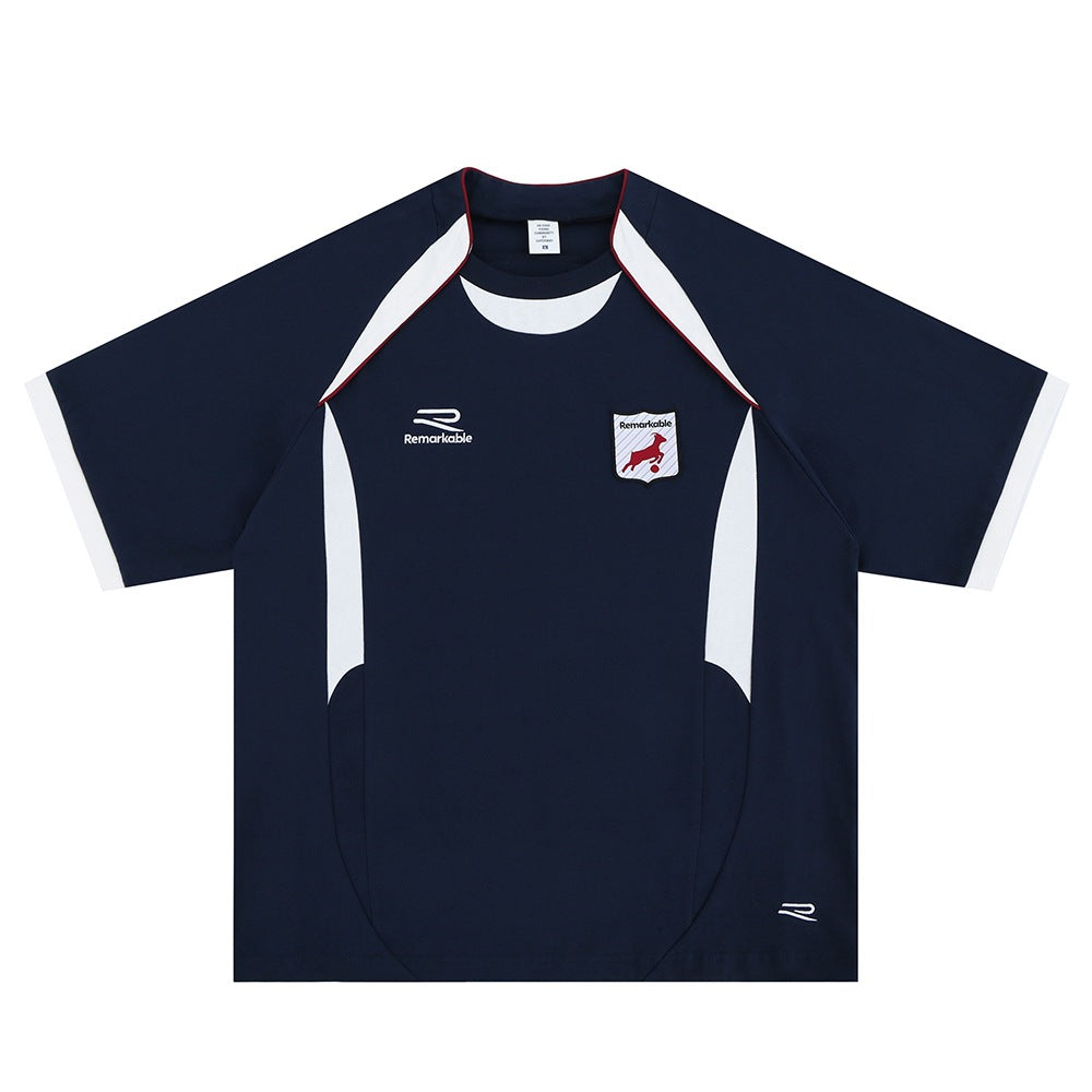 Vintage College Shirts Spring Summer Quick Drying Short Sleeve T-Shirts