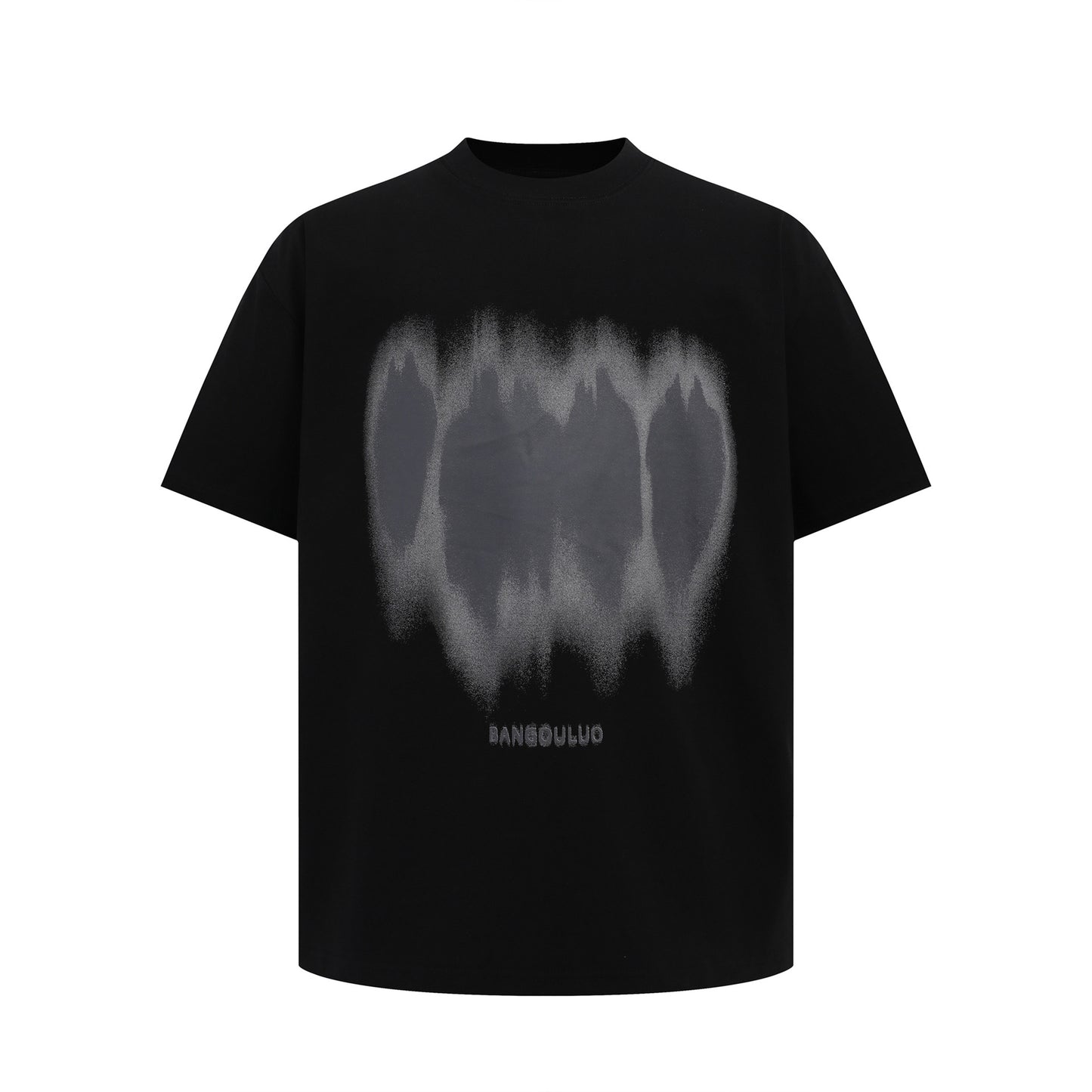 Unisex T-shirts Summer Men's and Women's Simple Shadow Pattern Short Sleeve T-Shirt