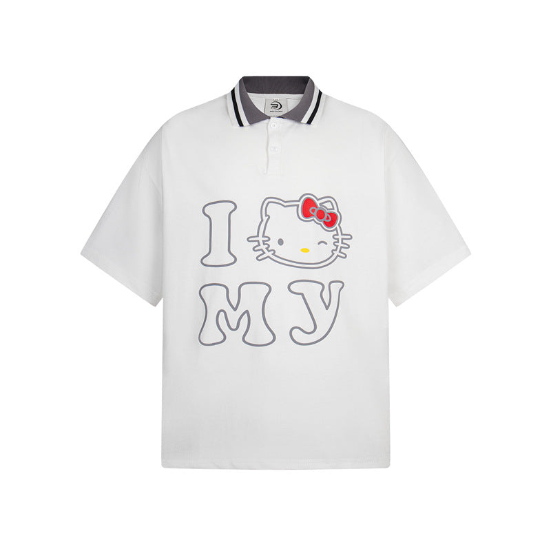 Casual Street Wear Vintage T-Shirt Lapel POLO Shirt