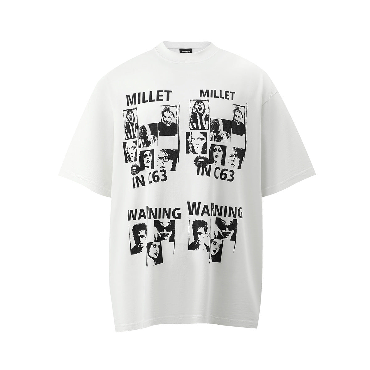 1990 Fashion T-Shirt Washed T-Shirt Short Sleeve Loose