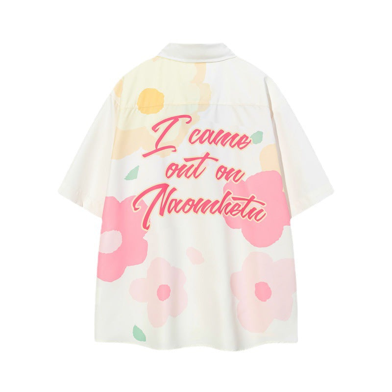 Vice streetwear Casual Loose Graffiti Short Sleeve T-Shirts