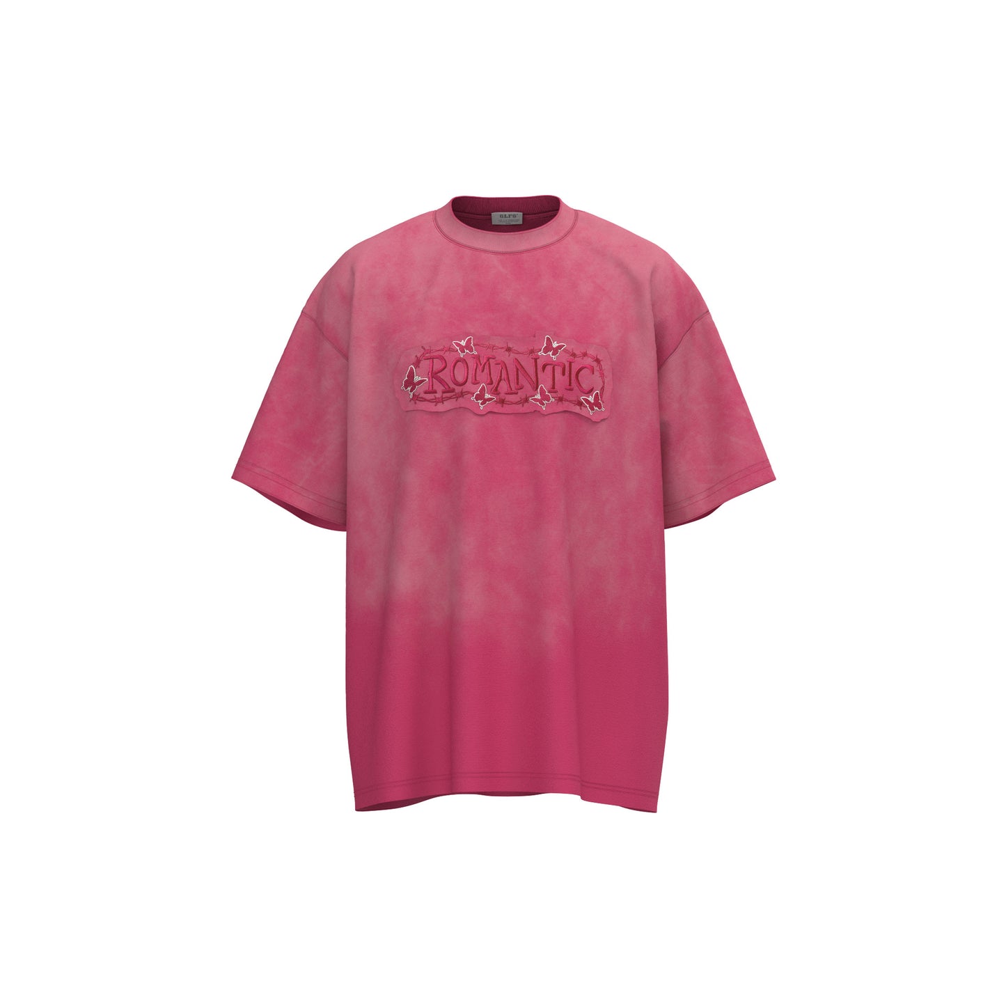 Unisex T-shirts Summer Washed Old Men's Loose Embroidery Short Sleeve T-Shirts