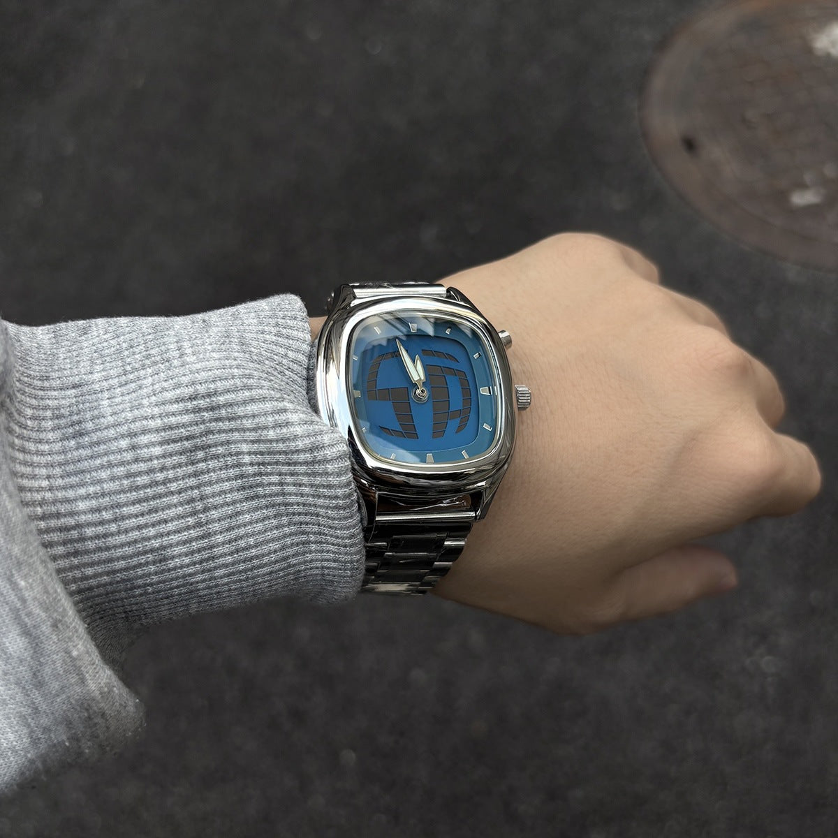 Men's watches y2k dynamic square digital display