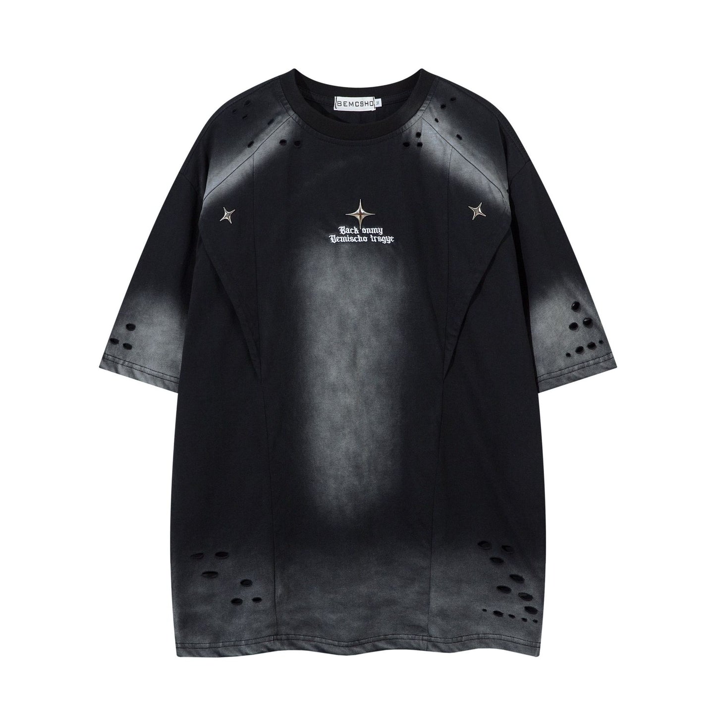 Remeras rock nacional summer short sleeve t-shirt ripped wash t-shirt short sleeve