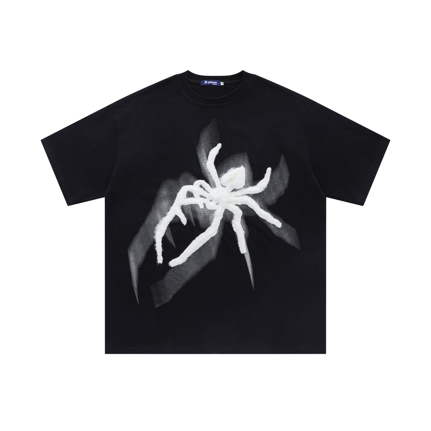 1990 Fashion T-Shirt Vintage T-Shirt Summer Spider Embroidery Short Sleeve
