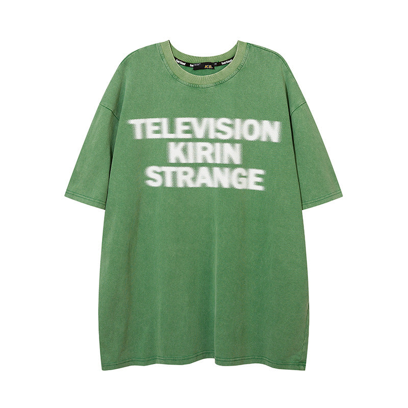 Vintage Usa Shirt Vintage Loose Short Sleeve T-Shirt