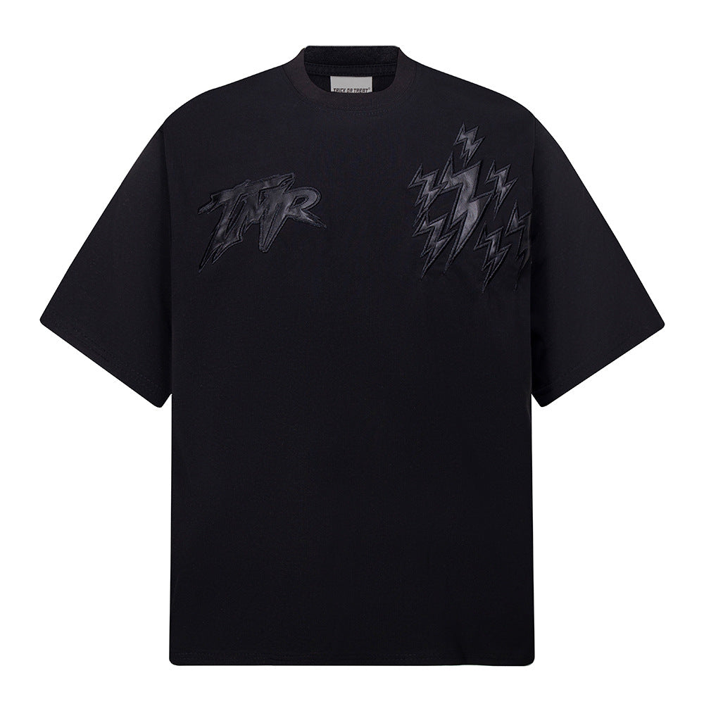 New York Hip Hop Style Vintage Embroidered Short Sleeve T-Shirt Summer Oversize Casual Top