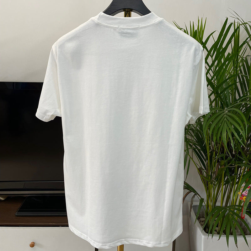 East Coast Shirts Summer Casual Print Crew Neck Short Sleeve T-Shirt Top